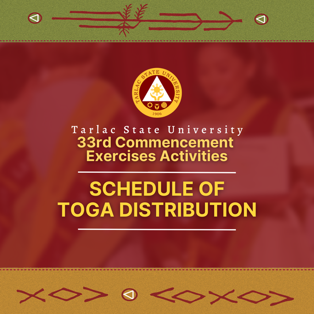 TSU College Admission Evaluation A.Y. 20222023 Advisory No. 3 Tarlac